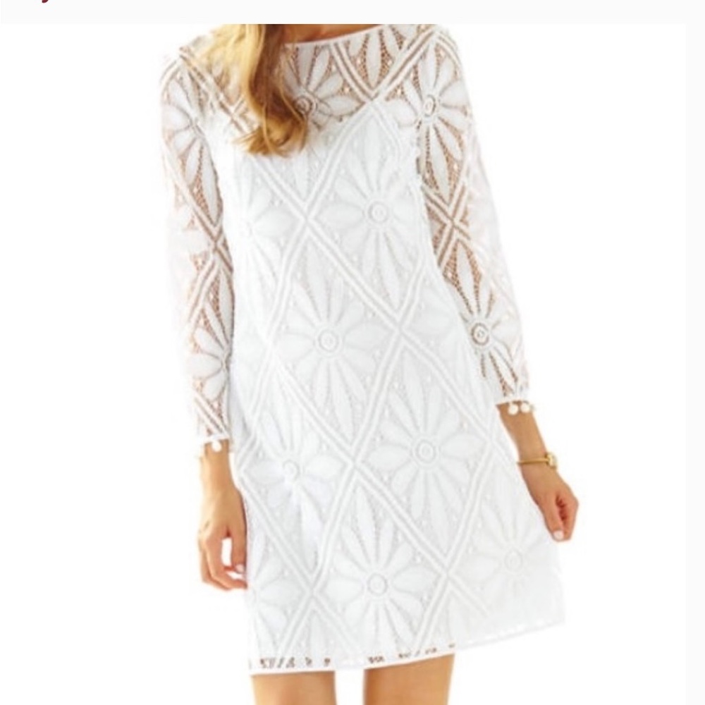 Classic resort white Lilly Pulitzer Topanga dress